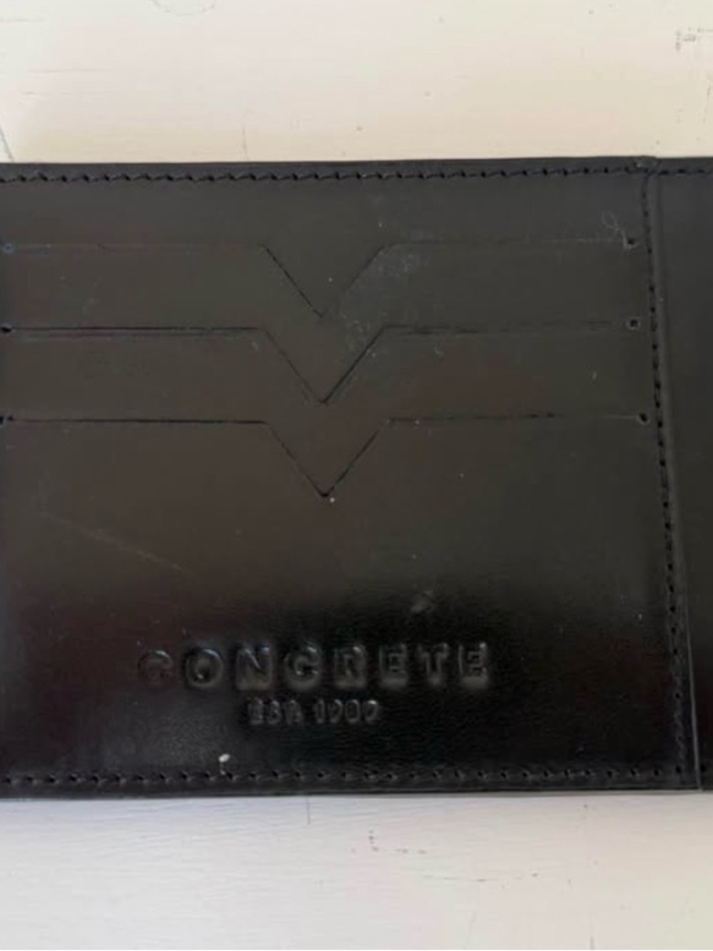 Black Leather Card Holder